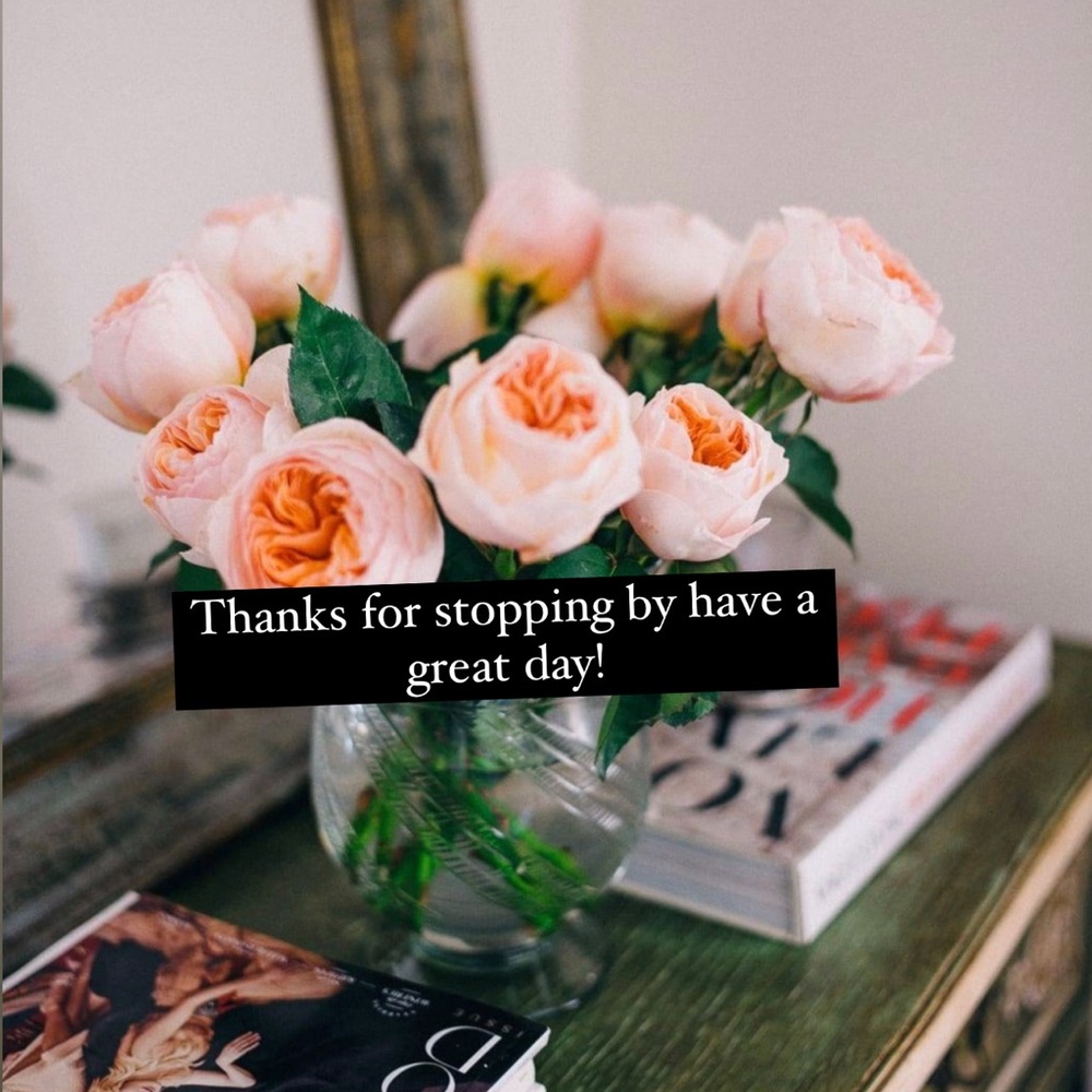 Thanks for shopping my closet!